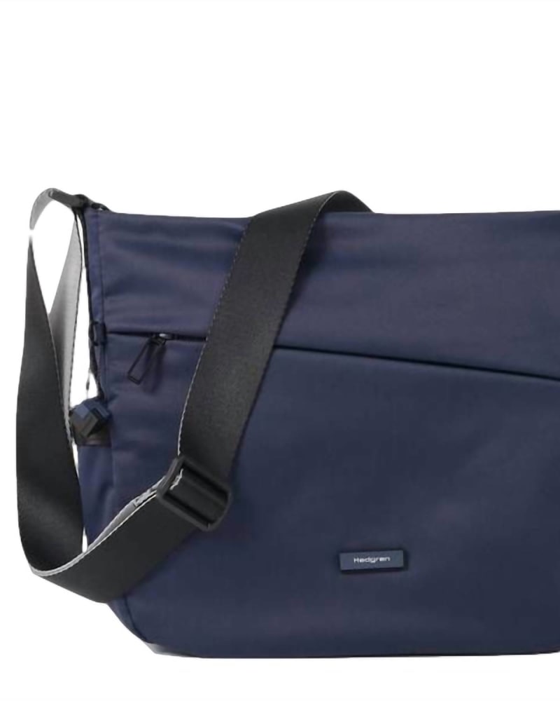 Front of a size O/S Milky Way Crossbody in Navy Cosmos in Navy Cosmos by Hedgren. | dia_product_style_image_id:329268